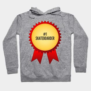 Number 1 Skateboarder Gold Medal Hoodie